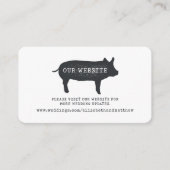 Moderne Webseite für Hochzeiten auf rustikalem Lan Begleitkarte (Vorderseite)