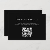 Moderne Website QR Code Card Begleitkarte (Vorne/Hinten)