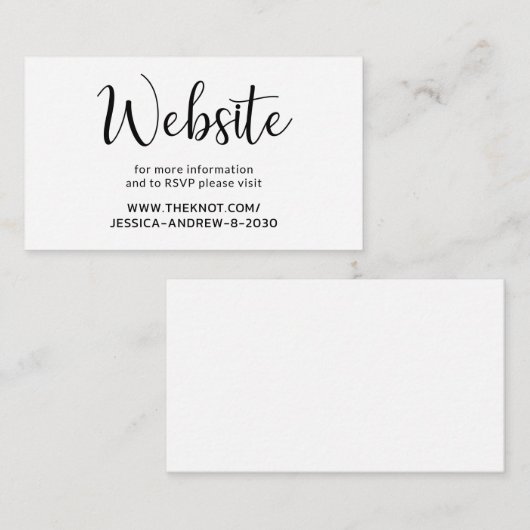 Moderne Website UAWG Enclosure Card Begleitkarte (Vorne/Hinten)