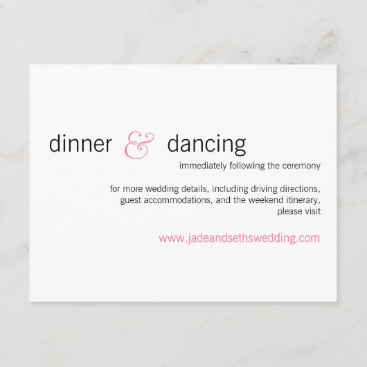 moderne Website-Visitenkarte Begleitkarte (Vorderseite)