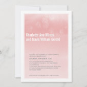 MODERNE WEDEREINLADUNG: OBERFLÄCHENkoralle Einladung (Vorderseite)