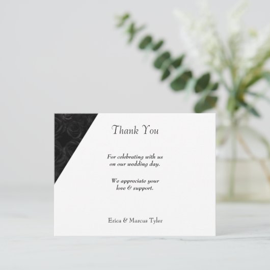 MODERNE WEDING DANKE, DASS SIE KARTE (Stehend Vorderseite)