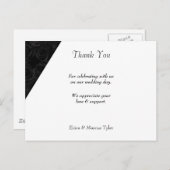 MODERNE WEDING DANKE, DASS SIE KARTE (Vorne/Hinten)