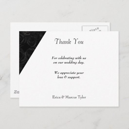 MODERNE WEDING DANKE, DASS SIE KARTE (Vorne/Hinten)