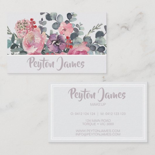 Moderne Weibchen Visitenkarte (Vorne/Hinten)