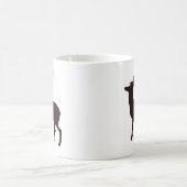 Moderne weibliche Rotwild Kaffeetasse (Mittel)
