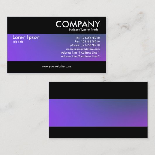 Moderne - weiche Gradienten Visitenkarte (Vorne/Hinten)