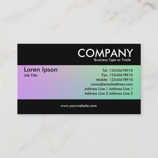 Moderne - weiche Gradienten Visitenkarte (Vorderseite)