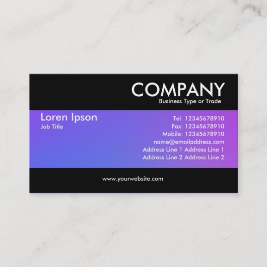 Moderne - weiche Lichtstrahlen Visitenkarte (Vorderseite)