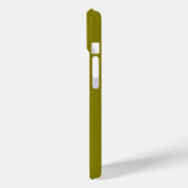 Moderne weiche olivgrüne Monogramm-Name Case-Mate iPhone Hülle (Rückseite / Links)