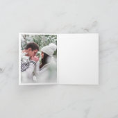 Moderne Weihnachten 4 FOTO Rustikale Holzgrüße (Innenseite)