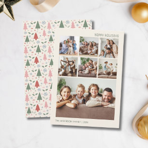 Moderne Weihnachten 7 Familienfoto-Collage