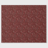 Moderne Weihnachten Blumengrün chic Muster Geschenkpapier (Flach)