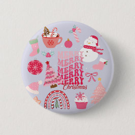 Moderne Weihnachten Button