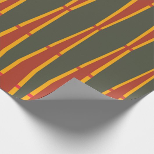 Moderne Weihnachten des Mitteljahrs Geschenkpapier (Ecke)