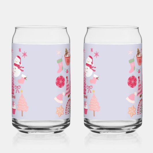 Moderne Weihnachten Dosenglas (Links)