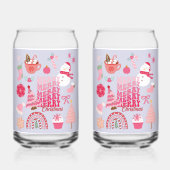 Moderne Weihnachten Dosenglas (Rückseite)