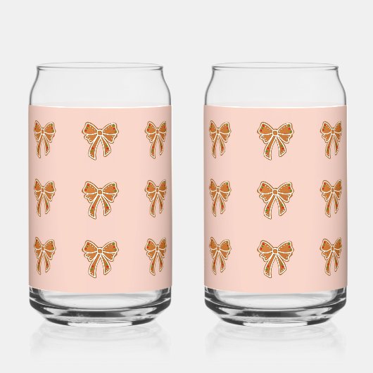 Moderne Weihnachten Dosenglas (Vorderseite)