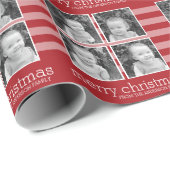 Moderne Weihnachten - einfach rot und weiß Geschenkpapier (Rolleneckpunkt)