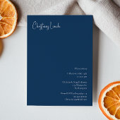 Moderne Weihnachten | Einladung zum Blue Lunch