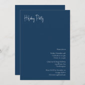 Moderne Weihnachten | Einladung zur Blue Holiday P (Vorne/Hinten)