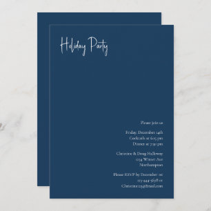 Moderne Weihnachten Einladung zur Blue Holiday P