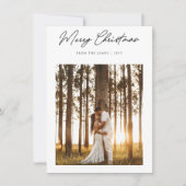 Moderne Weihnachten | Elegant Boho Simple Foto (Vorderseite)