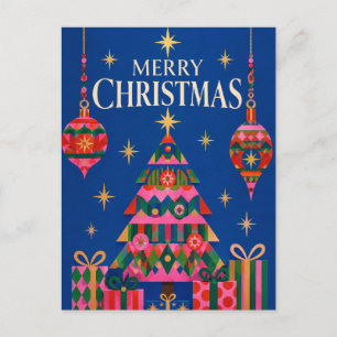 Moderne Weihnachten, Fette Frohe Weihnachten-Typog Postkarte