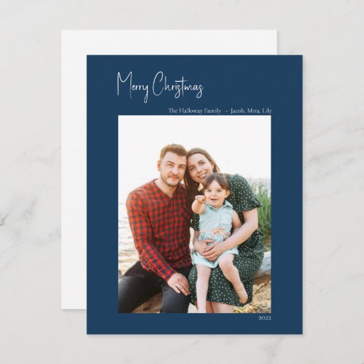 Moderne Weihnachten | Foto für den blauen vertikal (Vorne/Hinten)