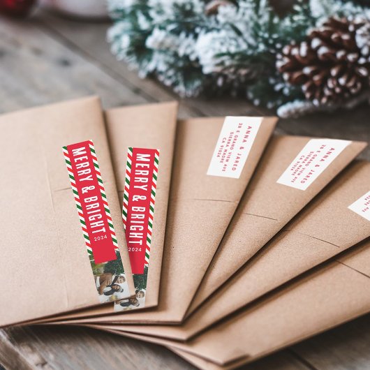 Moderne Weihnachten - fröhliche und helle Foto-Adr