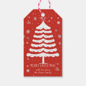 Moderne Weihnachten Geschenkanhänger (Rückseite)