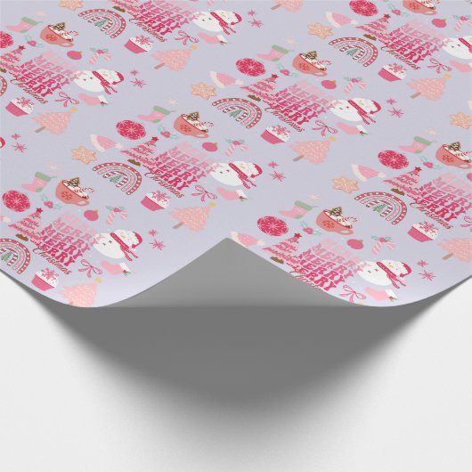 Moderne Weihnachten Geschenkpapier (Ecke)