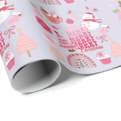 Moderne Weihnachten Geschenkpapier (Rolleneckpunkt)