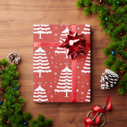 Moderne Weihnachten Geschenkpapier (Feiertagsgeschenk)