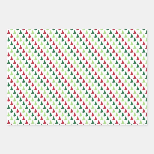 Moderne Weihnachten Geschenkpapier Set (Vorderseite)