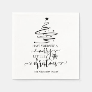 Moderne Weihnachten Gönnen Sie sich ein fröhliches Serviette