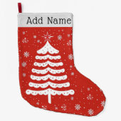 Moderne Weihnachten Großer Weihnachtsstrumpf (Vorderseite)