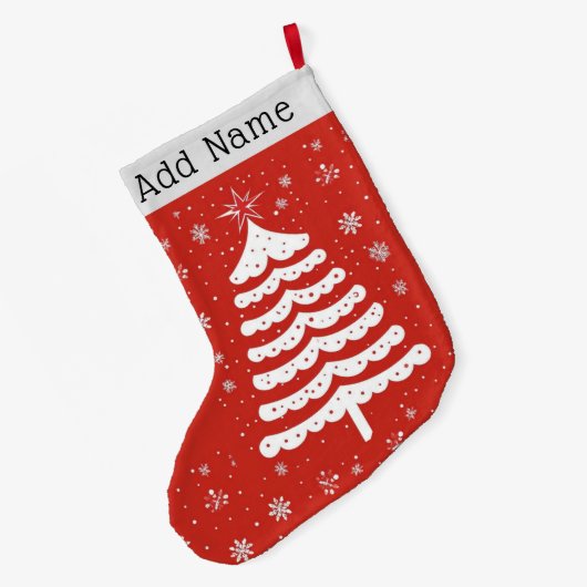 Moderne Weihnachten Großer Weihnachtsstrumpf (Rückseite (Hängend))