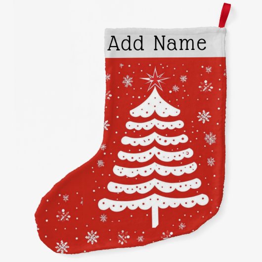 Moderne Weihnachten Großer Weihnachtsstrumpf (Rückseite)