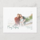 Moderne Weihnachten | Grünes Skript ausgeblendetes (Vorderseite)