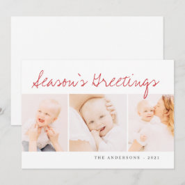 Moderne Weihnachten Gruß drei Foto