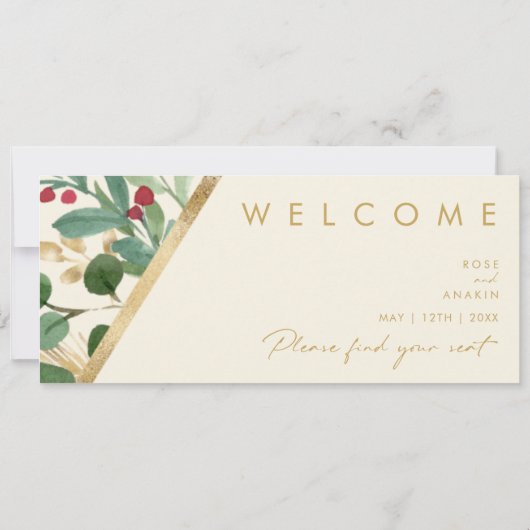 Moderne Weihnachten | Header für die Cremesitzkart (Rückseite)