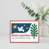 Moderne Weihnachten im Volksliedstil Minimalistisc (Stehend Vorderseite)