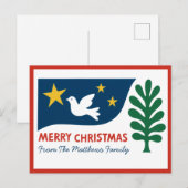 Moderne Weihnachten im Volksliedstil Minimalistisc (Vorne/Hinten)