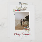 Moderne Weihnachten in Aquarellfarben (Vorne/Hinten)