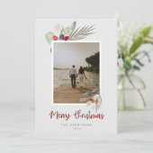 Moderne Weihnachten in Aquarellfarben (Stehend Vorderseite)