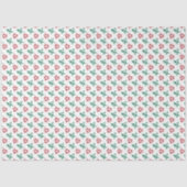 Moderne Weihnachten in Rot und Grün Seidenpapier (Vorderseite)