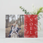Moderne Weihnachten in Rot und Weiß (Stehend Vorderseite)