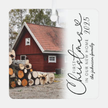 Moderne Weihnachten in unserem neuen Zuhause Metal