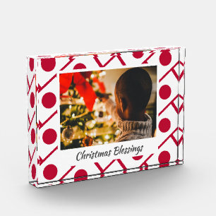 Moderne Weihnachten JAPAN Jede Botschaft halten Sa Fotoblock